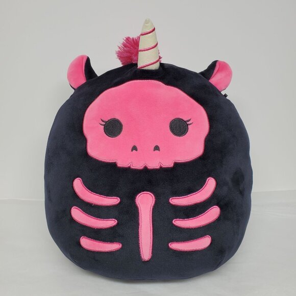 Kellytoy Squishmallows Pink Skeleton Unicorn Plush 12" Soft & Cuddly Stuffed Toy - Picture 1 of 6
